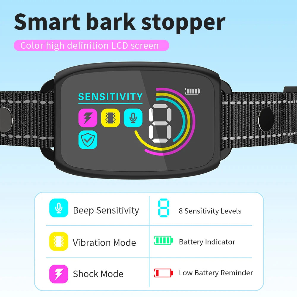Smart Automatic Anti Bark Dog Collar
